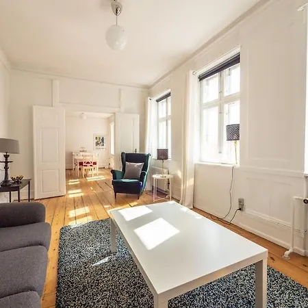 White Douplex Charm: Big Flat In The City Centre Apartment